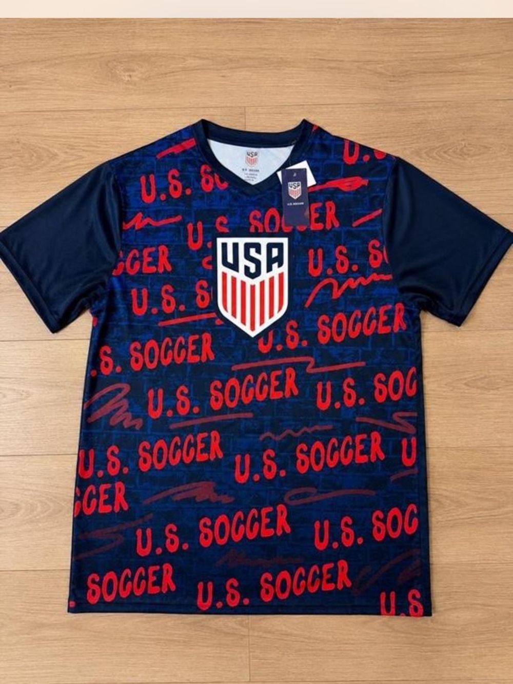 USA Navy & Red Short Sleeve Jersey